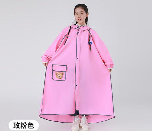 High quality children's raincoat with wide brim hat