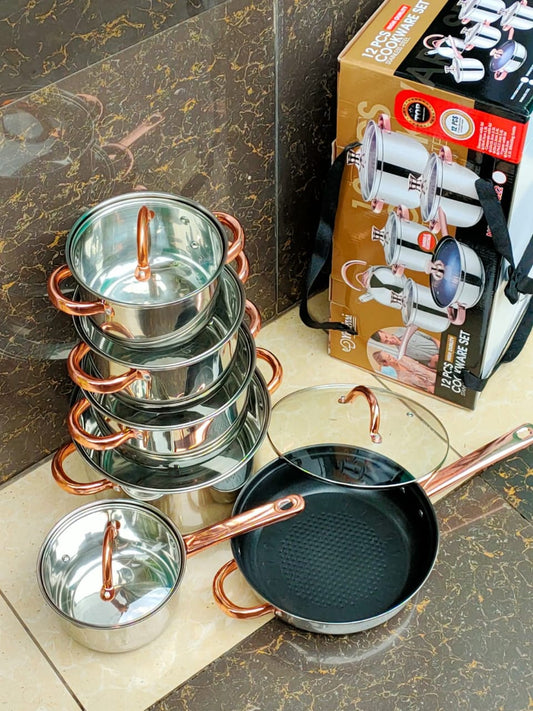 12 pc yetimai  induction Base
Stainless steel