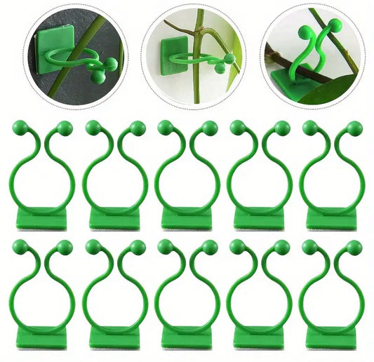 10pcs/lot Invisible Wall Rattan Clamp Clip Plant Climbing Wall Clip Wall Vines Fixture Wall Sticky Hook Holder