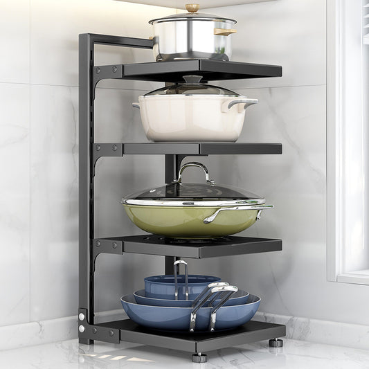 Kitchen adjustable storage rack