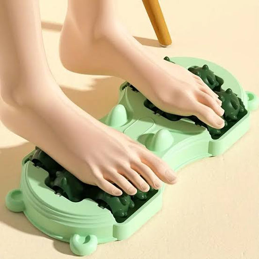 Manual Stepping 14 roller foot massager