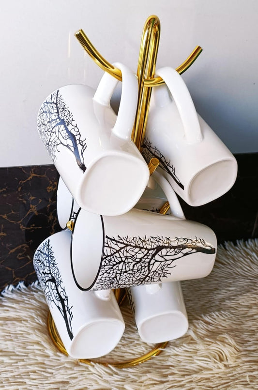 Tree mug white