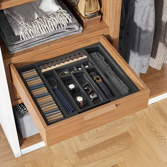 Multifunctional Bamboo drawer organizer