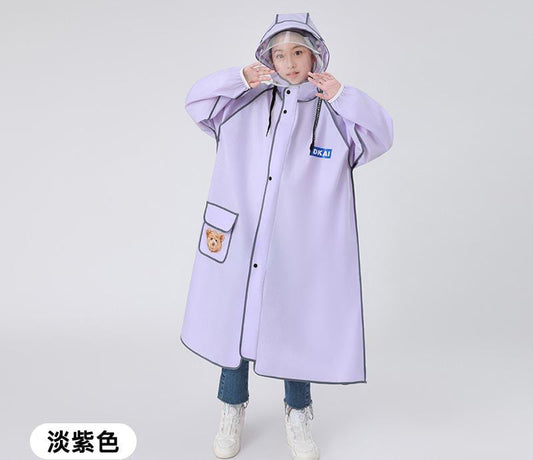 High quality children's raincoat with wide brim hat