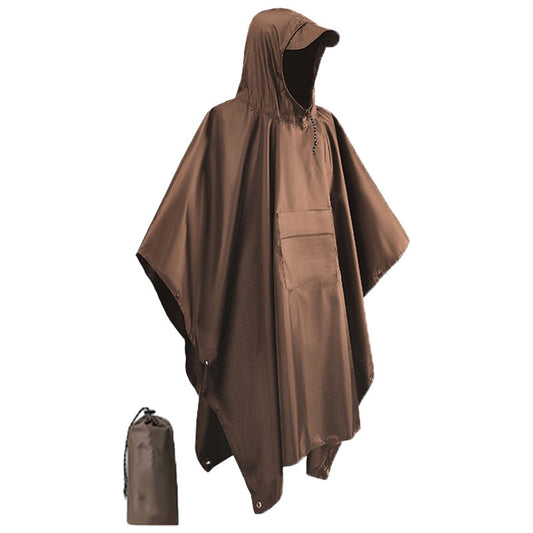 High quality unisex adult rain poncho with cap