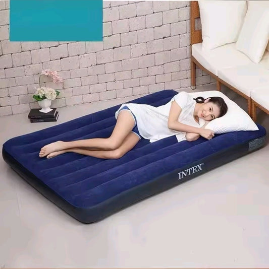 INTEX Inflatable Mattress with Free Electric Pump – Quick & Easy Setup