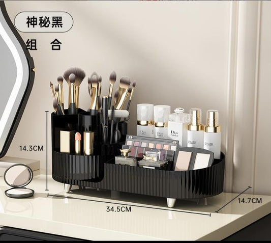 Rotatable cosmetic storage box | - Elegant Households KE