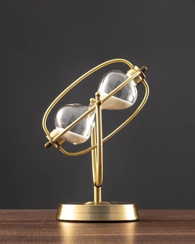Rotatable Metallic Sand Hourglass | - Elegant Households KE
