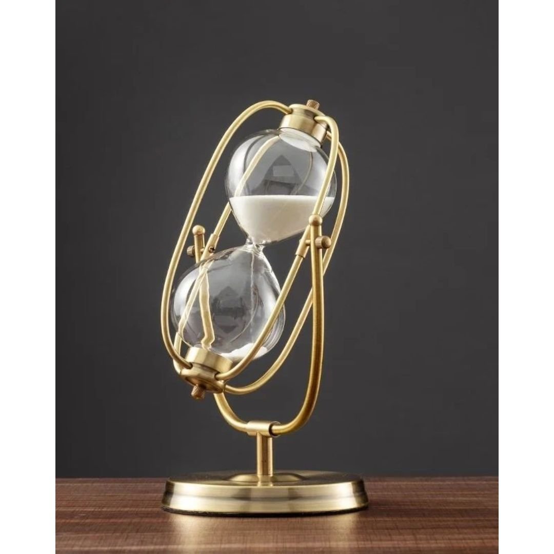 Rotatable Metallic Sand Hourglass | - Elegant Households KE