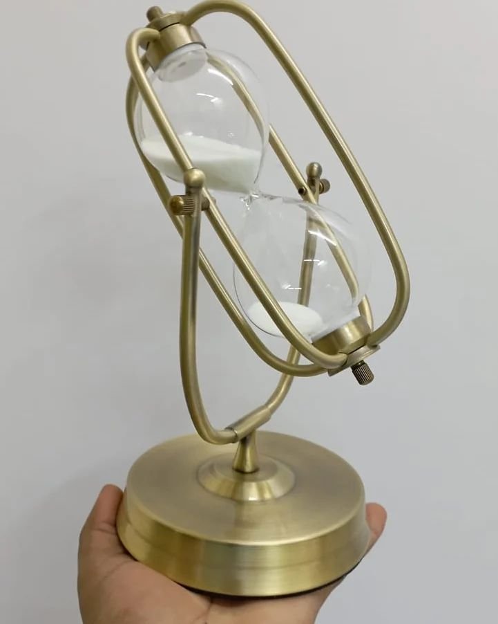 Rotatable Metallic Sand Hourglass | - Elegant Households KE