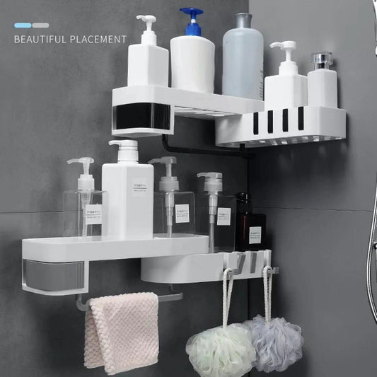 Rotating Corner Bathroom Organizer | - Elegant Households KE