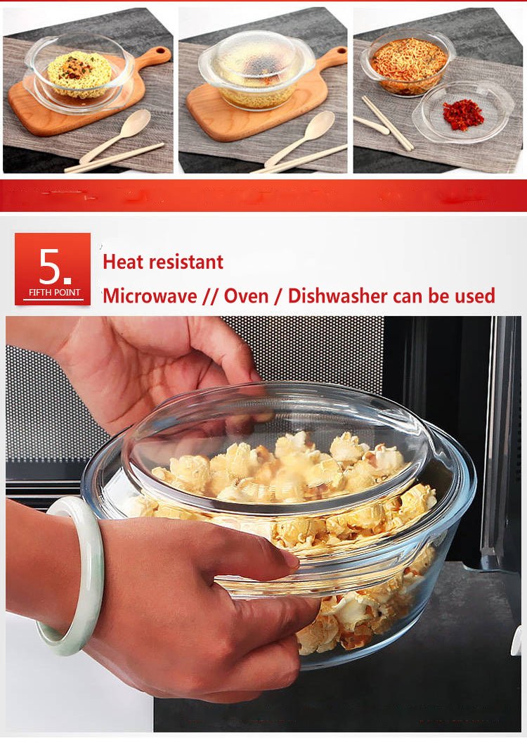 Round Casserole set with Glass Lid | - Elegant Households KE