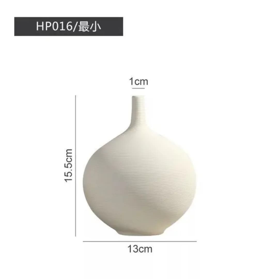 Round Shape Porcelain Flower Vase | - Elegant Households KE