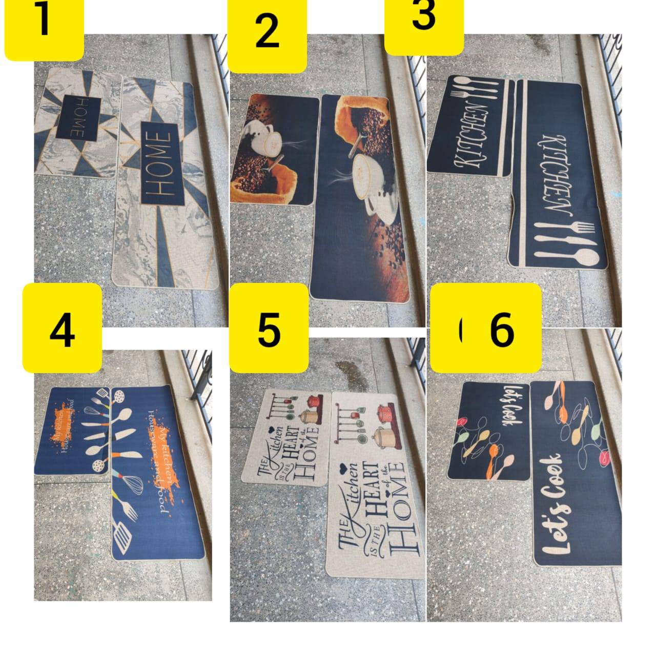 Rubber Bottom Kitchen mats | - Elegant Households KE