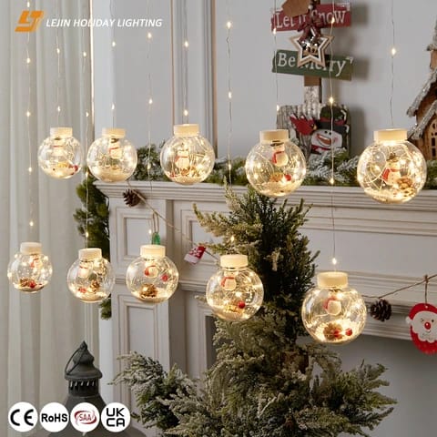 Santa Claus Garland Christmas Balls | - Elegant Households KE
