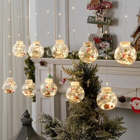 Santa Claus Garland Christmas Balls | - Elegant Households KE