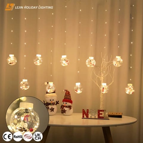 Santa Claus Garland Christmas Balls | - Elegant Households KE