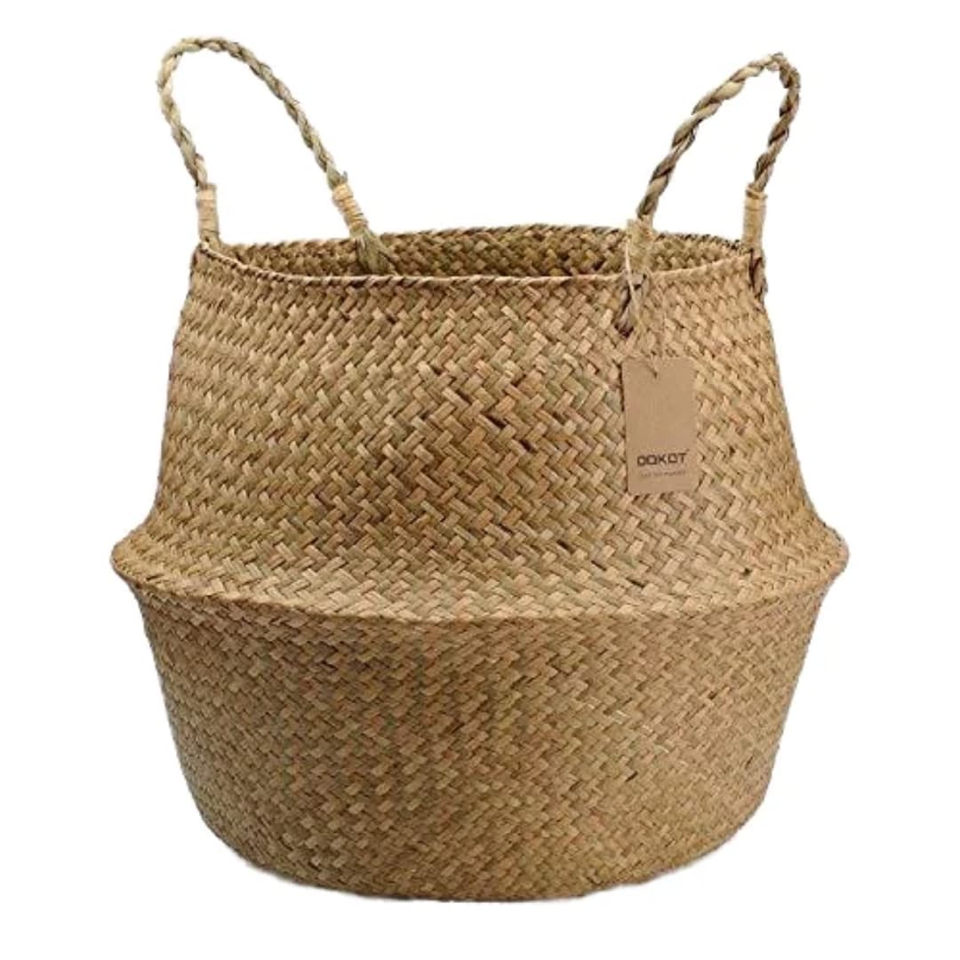 Seagrass Rattan Storage Basket | - Elegant Households KE