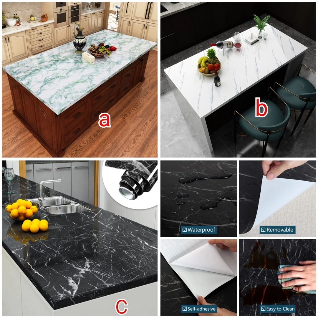 Self Adhesive Marble Contact Paper | - Elegant Households KE