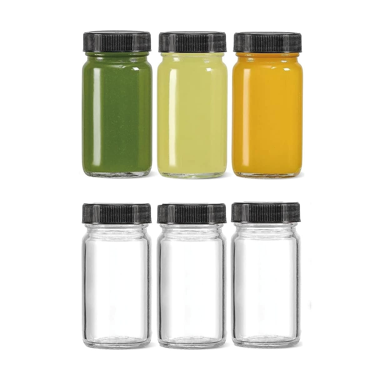 Set of 5 Gingershots Glass Bottles | - Elegant Households KE
