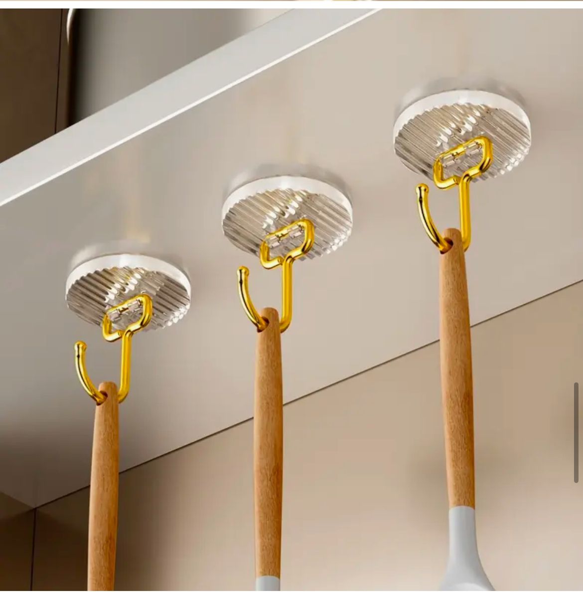 Set of 5 Golden Acrylic Hooks | - Elegant Households KE