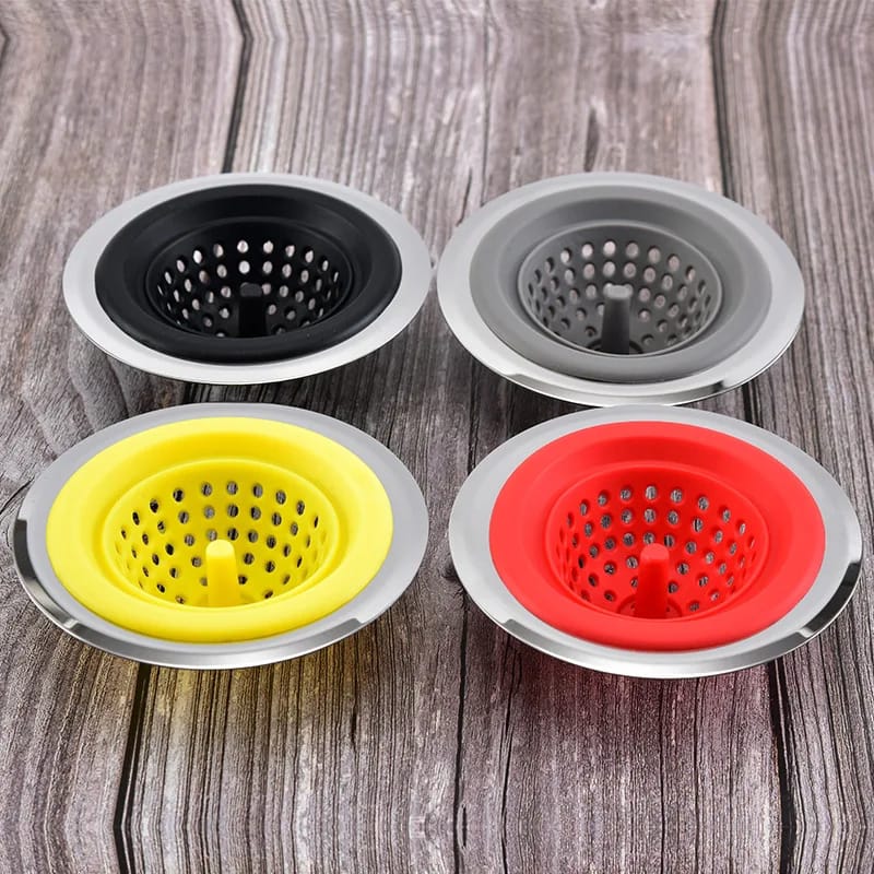Silicone Bathroom Sink Drains Bathtub Plugs Strainers | - Elegant Households KE