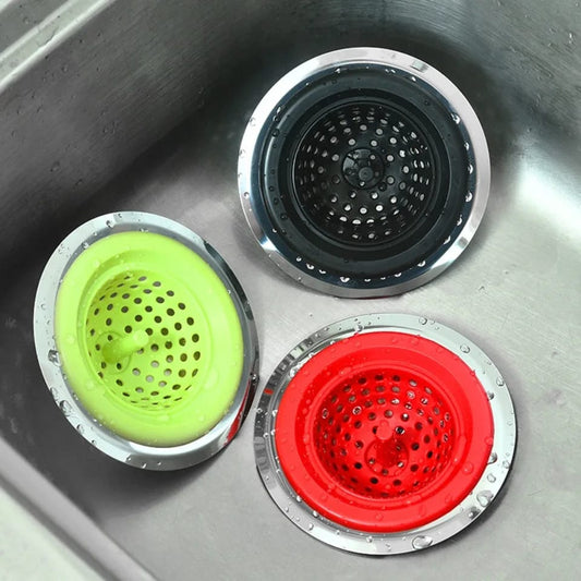 Silicone Bathroom Sink Drains Bathtub Plugs Strainers | - Elegant Households KE