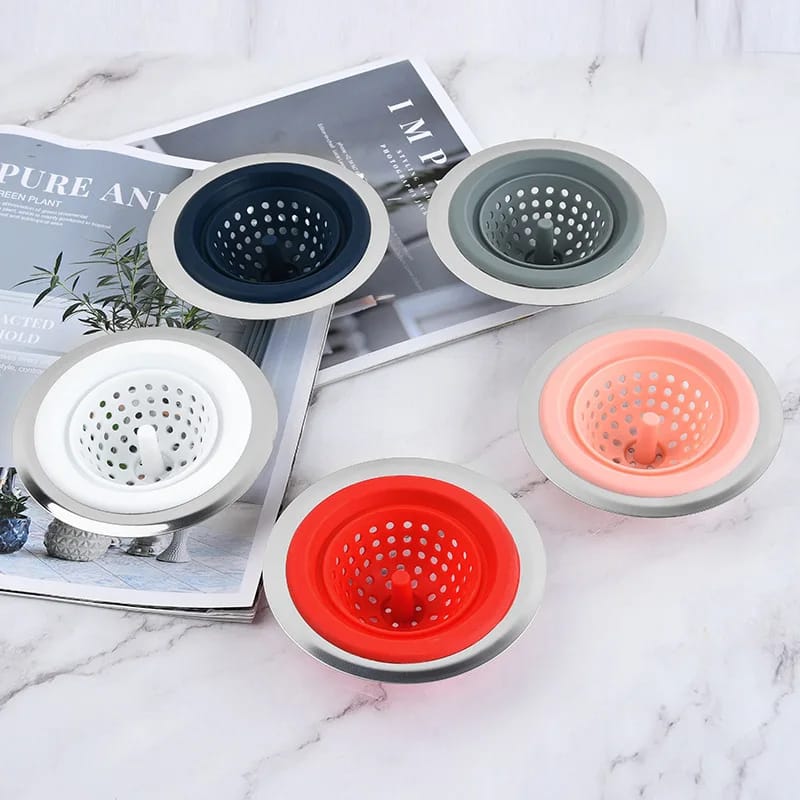 Silicone Bathroom Sink Drains Bathtub Plugs Strainers | - Elegant Households KE