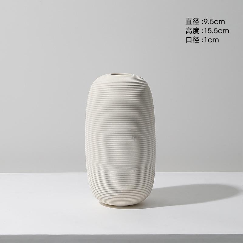 Simple ceramic 3 in 1 modern home decor vase set | - Elegant Households KE