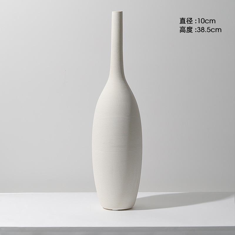 Simple ceramic 3 in 1 modern home decor vase set | - Elegant Households KE