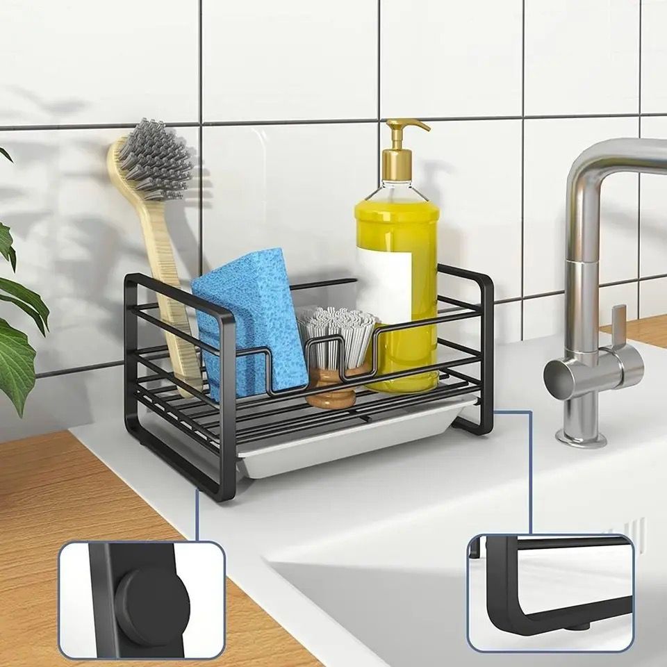Sink Caddy with Draining tray | - Elegant Households KE