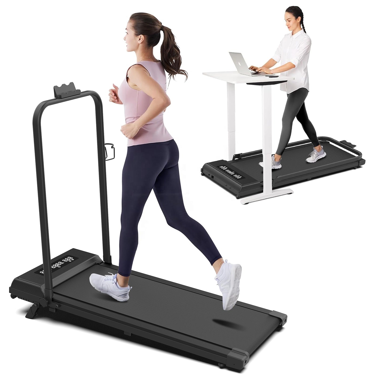 Foldable Walking Pad Treadmill - Compact, Quiet & Smart-Controlled
