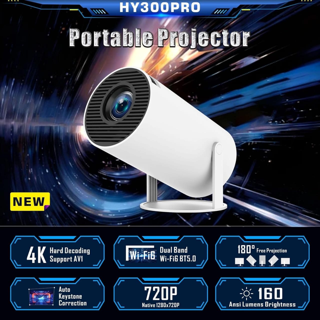 Smart portable projector | - Elegant Households KE