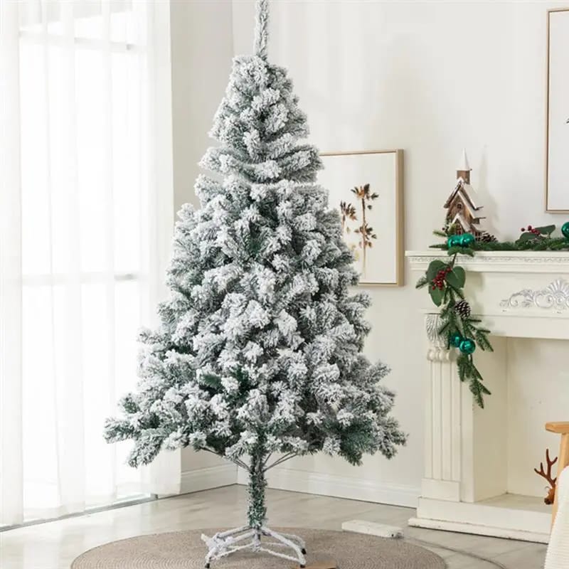 Snow flocked Christmas tree | - Elegant Households KE