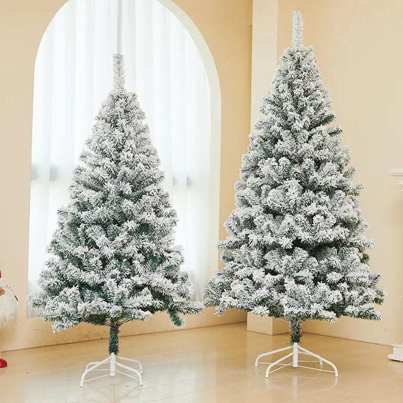 Snow flocked Christmas tree | - Elegant Households KE