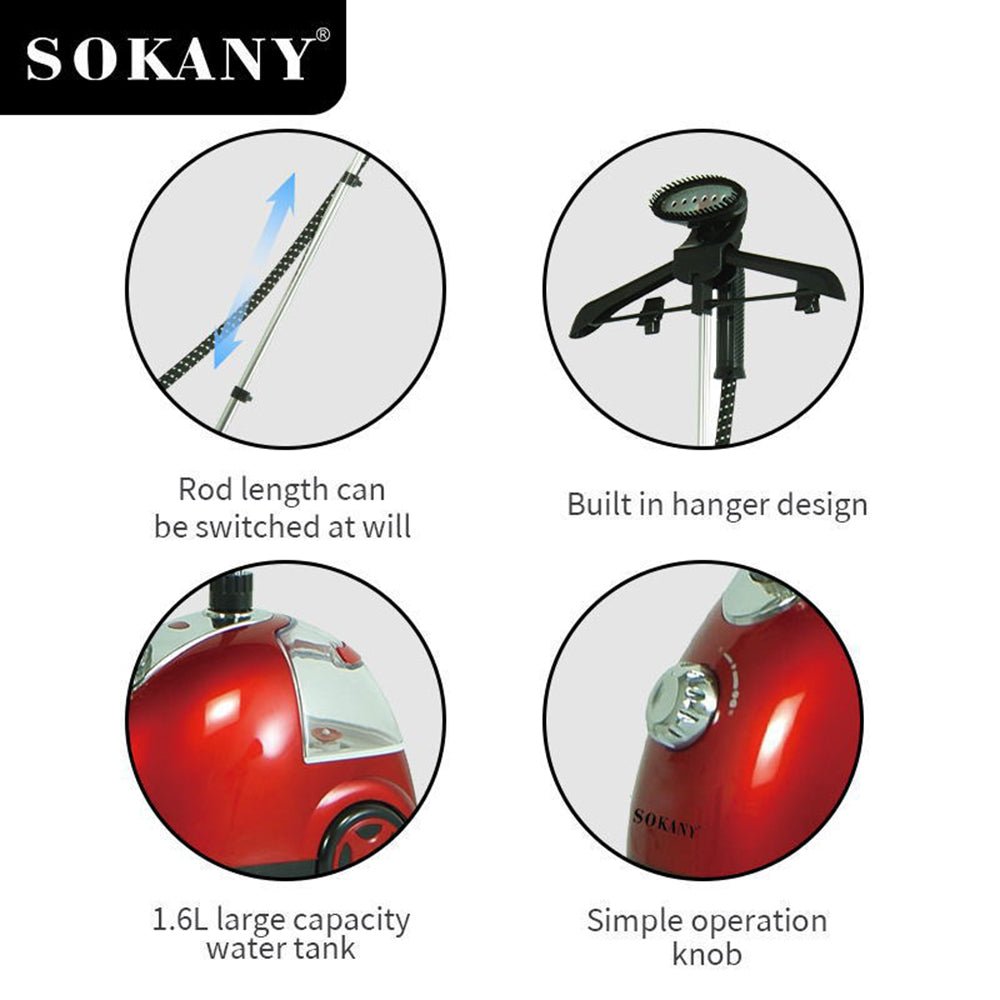 Sokany Stand Garment Steamer | - Elegant Households KE