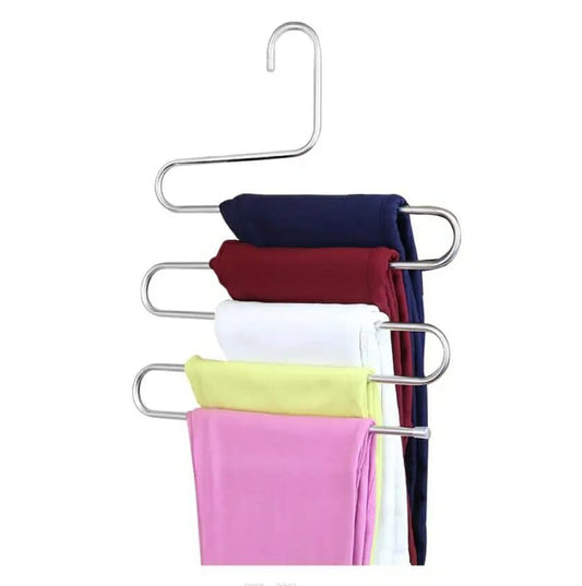 Space saving Heavy Stainless steel trouser organizer | - Elegant Households KE