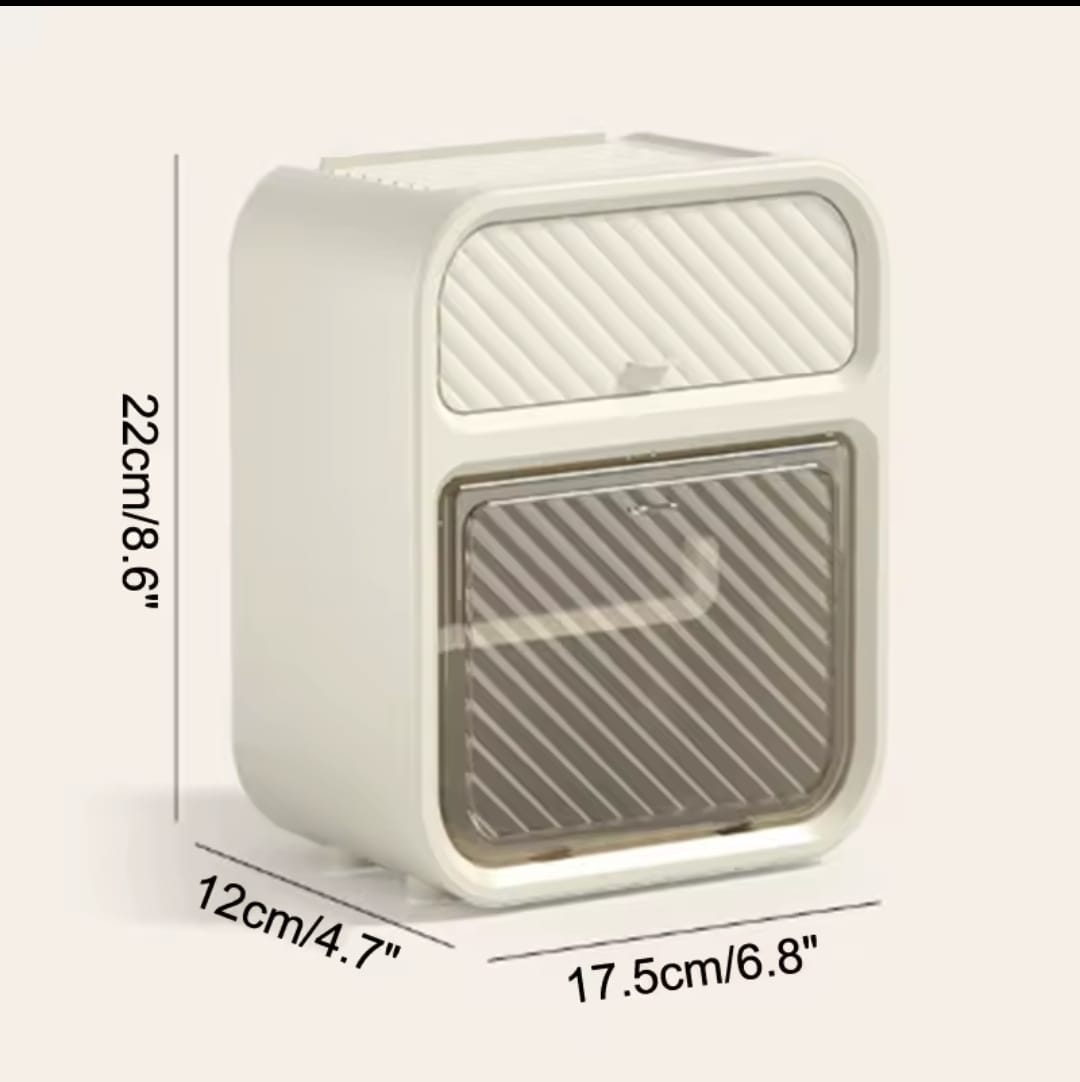 Space - Saving Wall - Mounted Tissue Box Holder | - Elegant Households KE