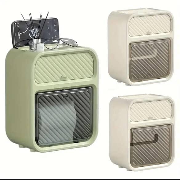 Space - Saving Wall - Mounted Tissue Box Holder | - Elegant Households KE