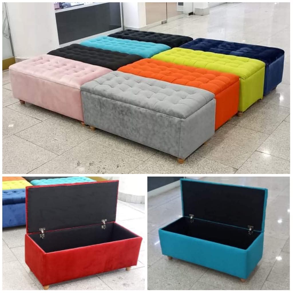 Spacious Storage Ottoman | - Elegant Households KE
