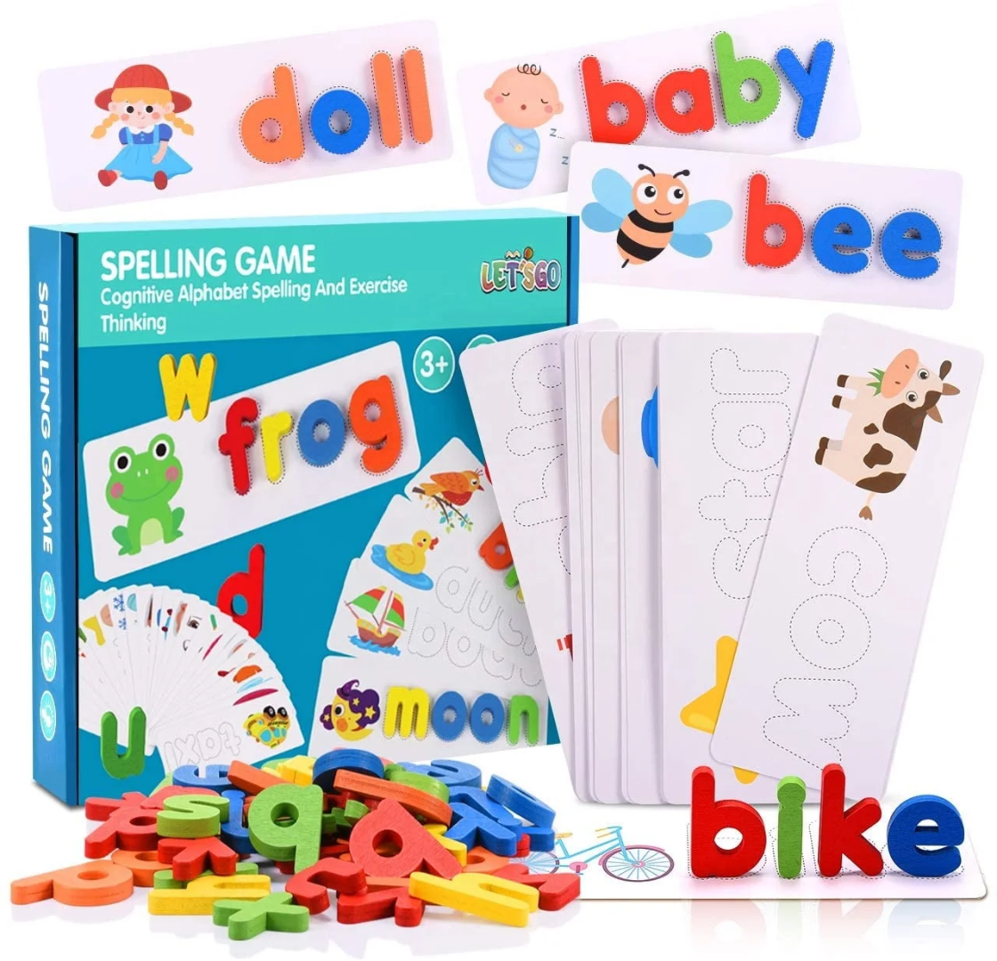 Spelling Game for Kids – Alphabet Learning and Word Building Toy | - Elegant Households KE