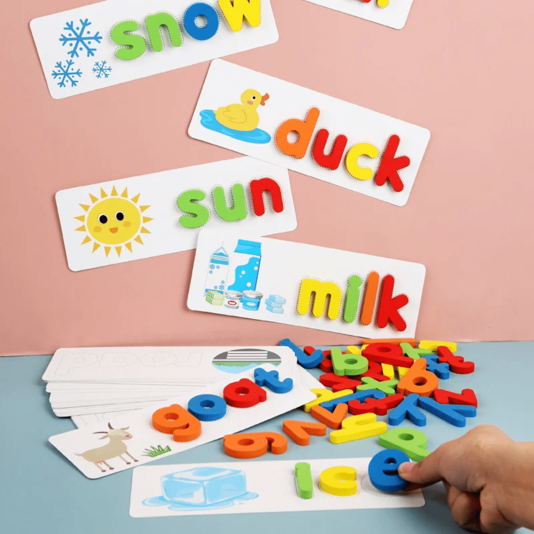 Spelling Game for Kids – Alphabet Learning and Word Building Toy | - Elegant Households KE