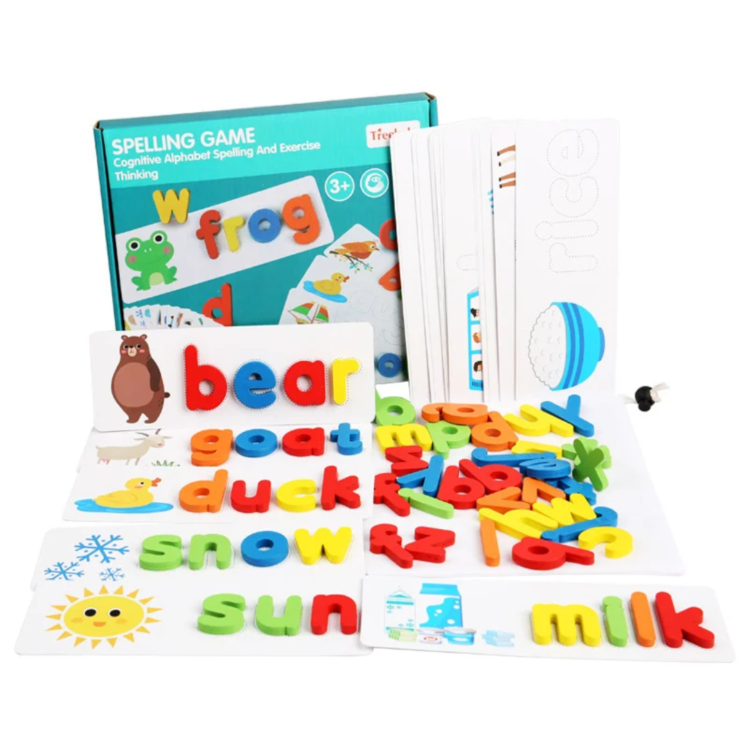 Spelling Game for Kids – Alphabet Learning and Word Building Toy | - Elegant Households KE