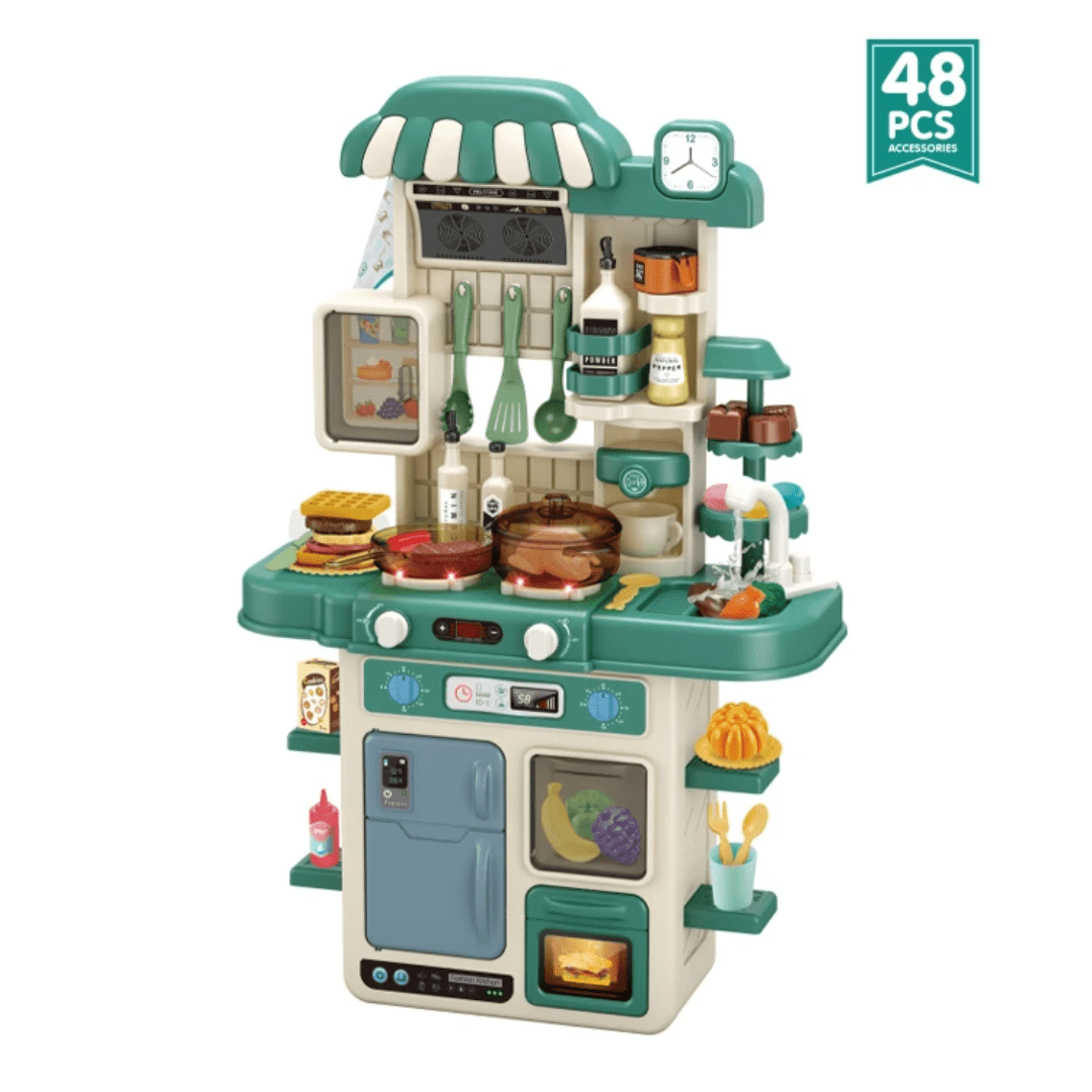 Spraying Kitchen Set 48 Pieces Battery Operated 72 cm Height | - Elegant Households KE