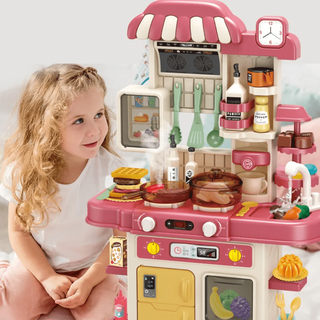 Spraying Kitchen Set 48 Pieces Battery Operated 72 cm Height | - Elegant Households KE
