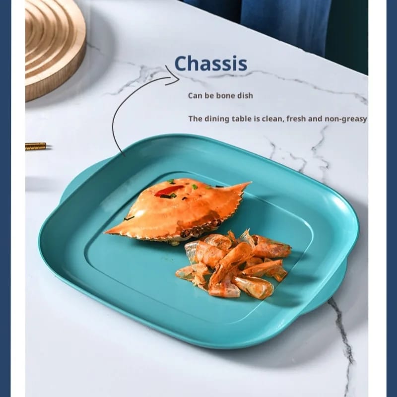 Square Acrylic Clear Food cover with base dish Microwavable | - Elegant Households KE