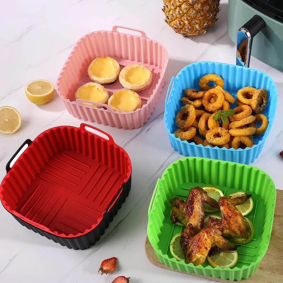 Square Silicone Air Fryer Liner | - Elegant Households KE