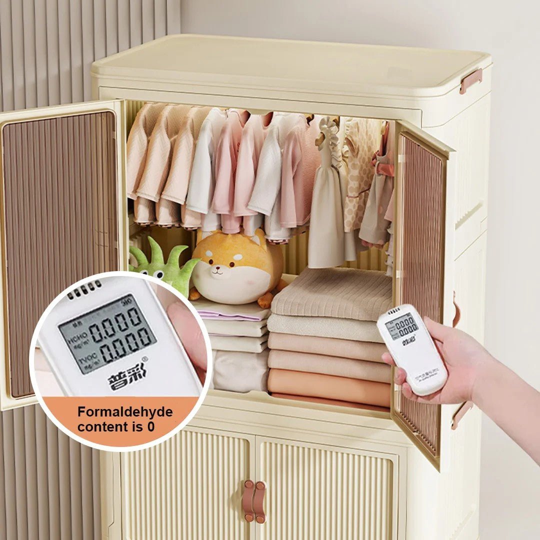 Stackable 3 Level plastic Portable Wardrobe/Closet | - Elegant Households KE