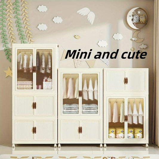 Stackable 3 Level plastic Portable Wardrobe/Closet | - Elegant Households KE