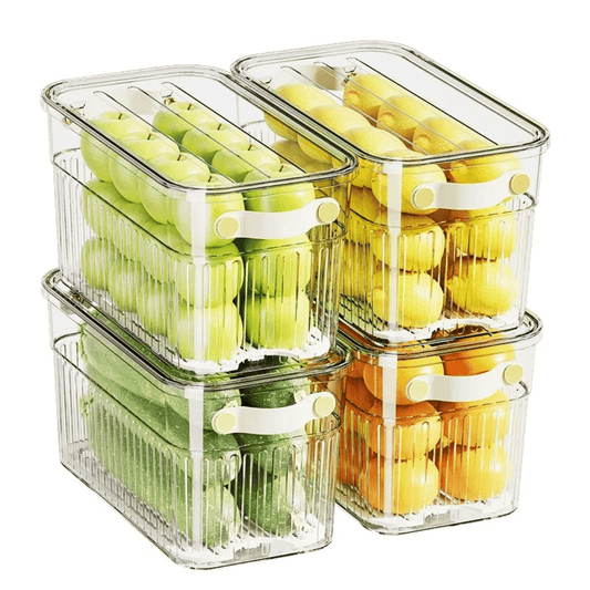 Stackable acrylic fridge containers | - Elegant Households KE